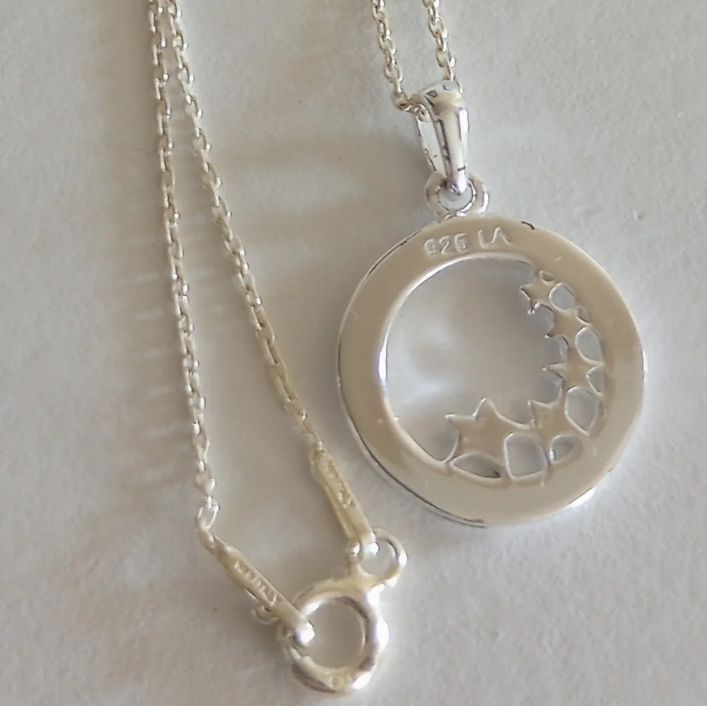NEW 925 Sterling Silver Necklace and Zirconia Earrings - Picture 3 of 6